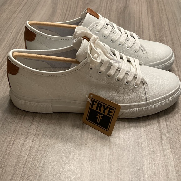 NWT Frye Gia Low lace leather tennis shoe. Size 7.5 - Picture 4 of 10